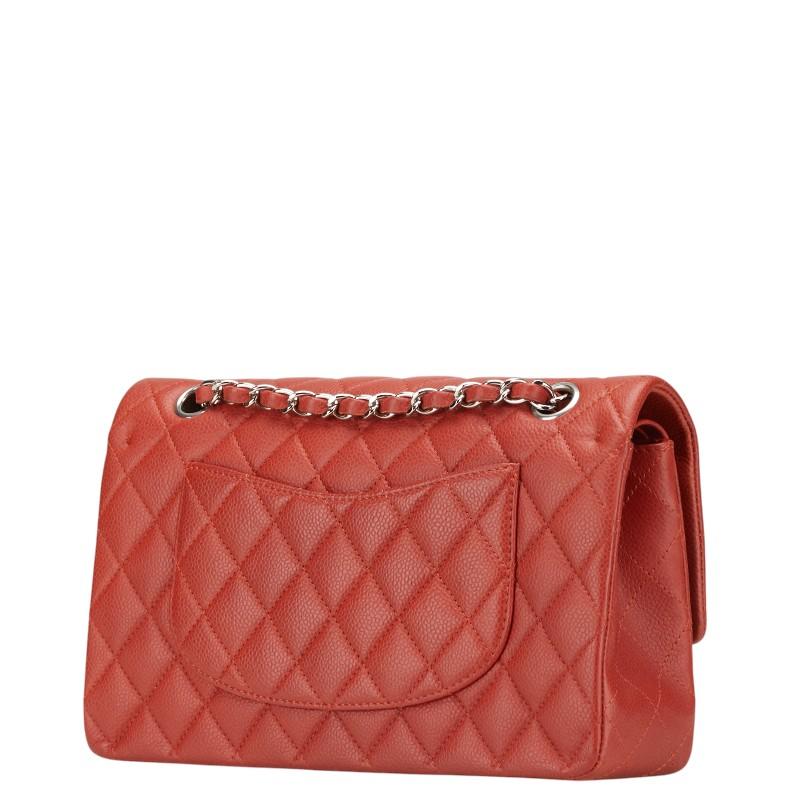 【CHANEL】シャネル ココマーク マトラッセ ケース レッド CHANEL（シャネル） ココマーク マトラッセ25 ダブルフラップ チェーン