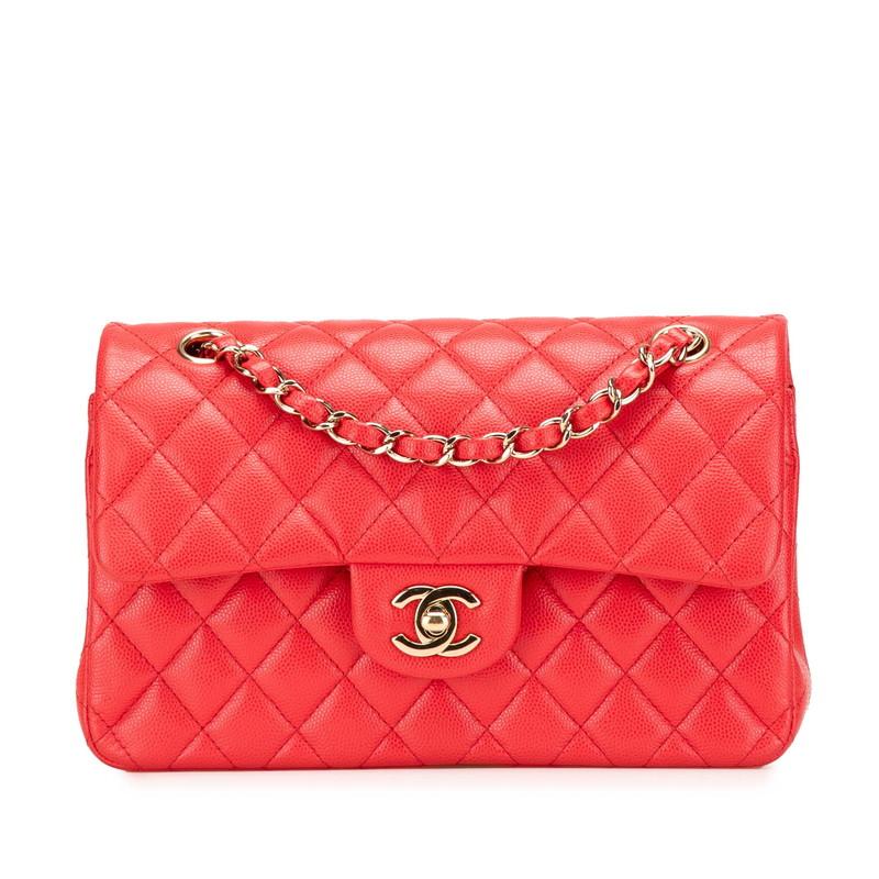 美品 シャネル マトラッセ23 ココマーク Wフラップ チェーン ショルダーバッグ キャビアスキン レディース CHANEL 【243-09805】 CHANEL（シャネル） マトラッセ23 ココマーク Wフラップ チェーン