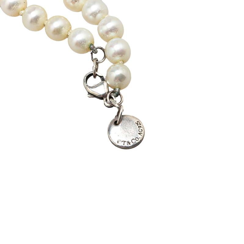 美品 ティファニー ネックレス パール シルバー 925 TIFFANY&Co.（ティファニー） ネックレス ホワイト パール SV925