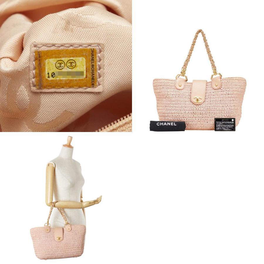 CHANEL（シャネル） ココマーク チェーン トートバッグ ピンク