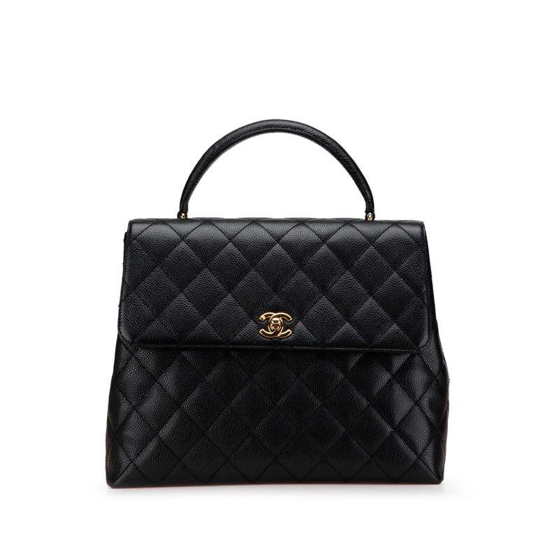 CHANEL（シャネル） マトラッセ ココマーク ハンドバッグ ブラック 