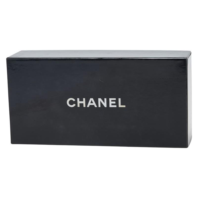 CHANEL（シャネル） ココマーク リボン バレッタ ブラック サテン
