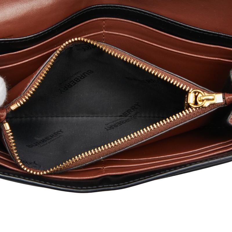BURBERRY（バーバリー） TBモノグラム 長財布 ブラウン ブラック PVC