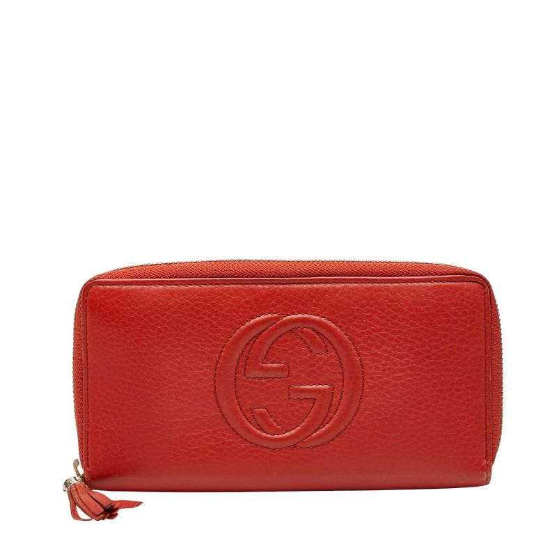 GUCCI（グッチ） ソーホー ラウンドファスナー 長財布 308004 レッド
