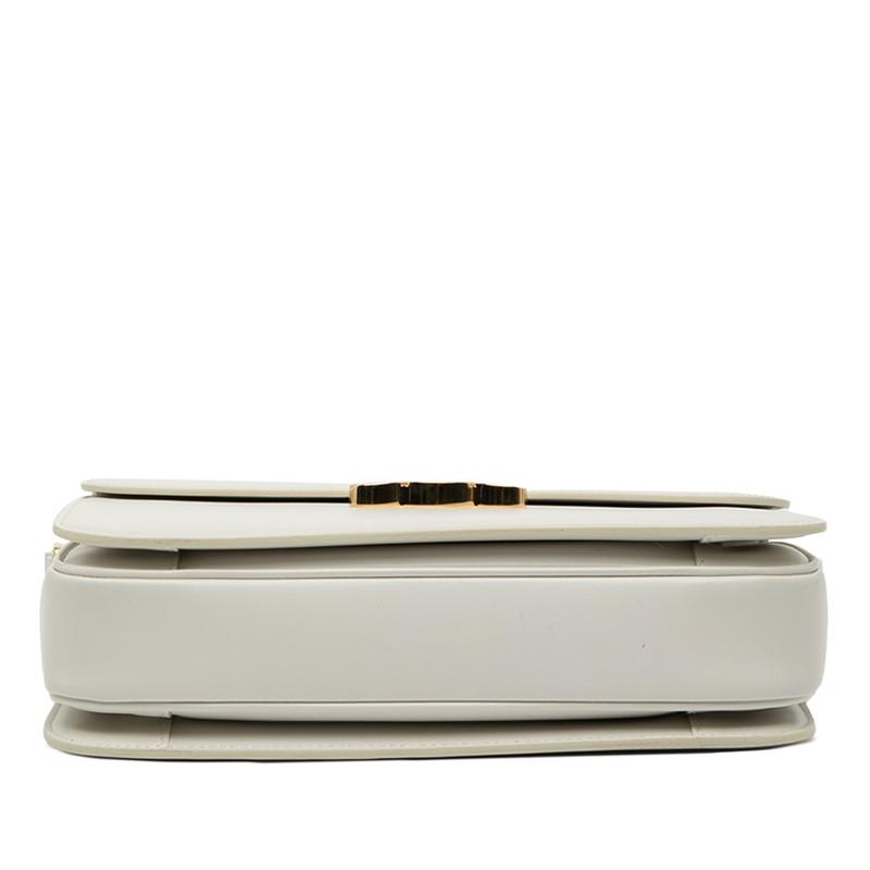 CELINE（セリーヌ） トリオンフ ショルダーバッグ ホワイト レザー