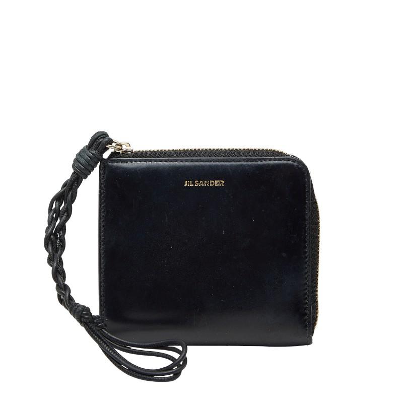 未使用級　JIL SANDER レザークレジットカードパース　L字ファスナー JIL SANDER（ジルサンダー） クレジットカードパース カードケース