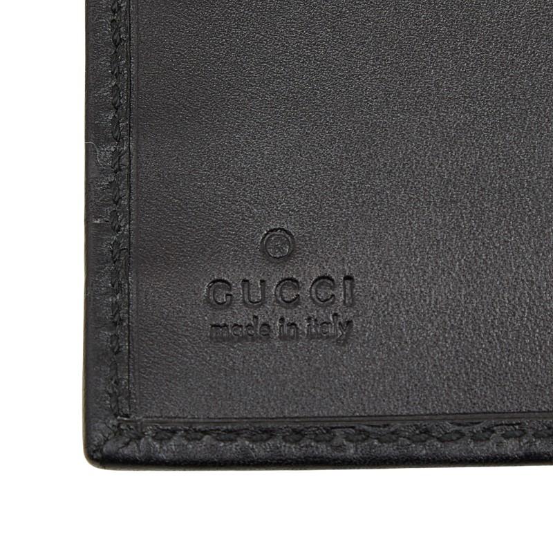 GUCCI（グッチ） グッチシマ 手帳カバー 115240 ブラック レザー 