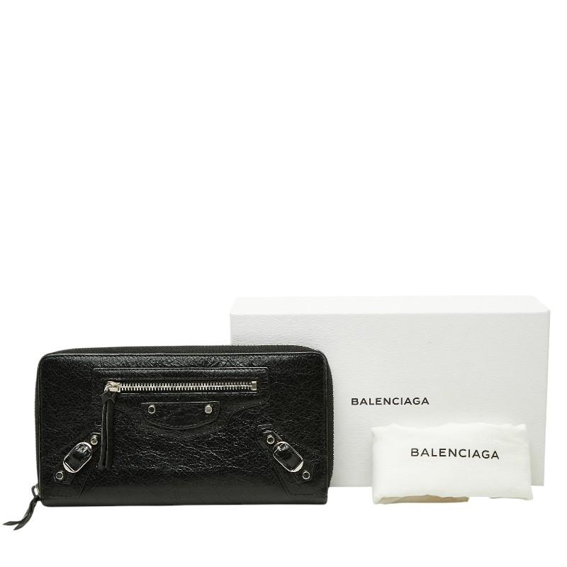 BALENCIAGA バレンシアガ 長財布 クラシックコンチネンタル 黒 ピンク BALENCIAGA（バレンシアガ） クラシック コンチネンタル ラウンド