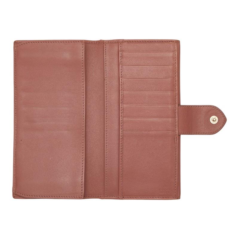 最終値下げ GUCCI GGキャンバス 長財布 ベージュ/ピンク GUCCI（グッチ） GGキャンバス ハート 長財布 203550 ベージュ ピンク