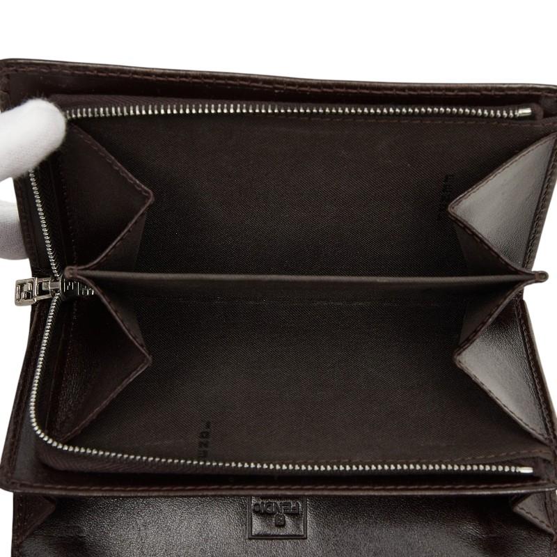 FENDI（フェンディ） ズッカ 二つ折り財布 2266 31052 008 ブラウン