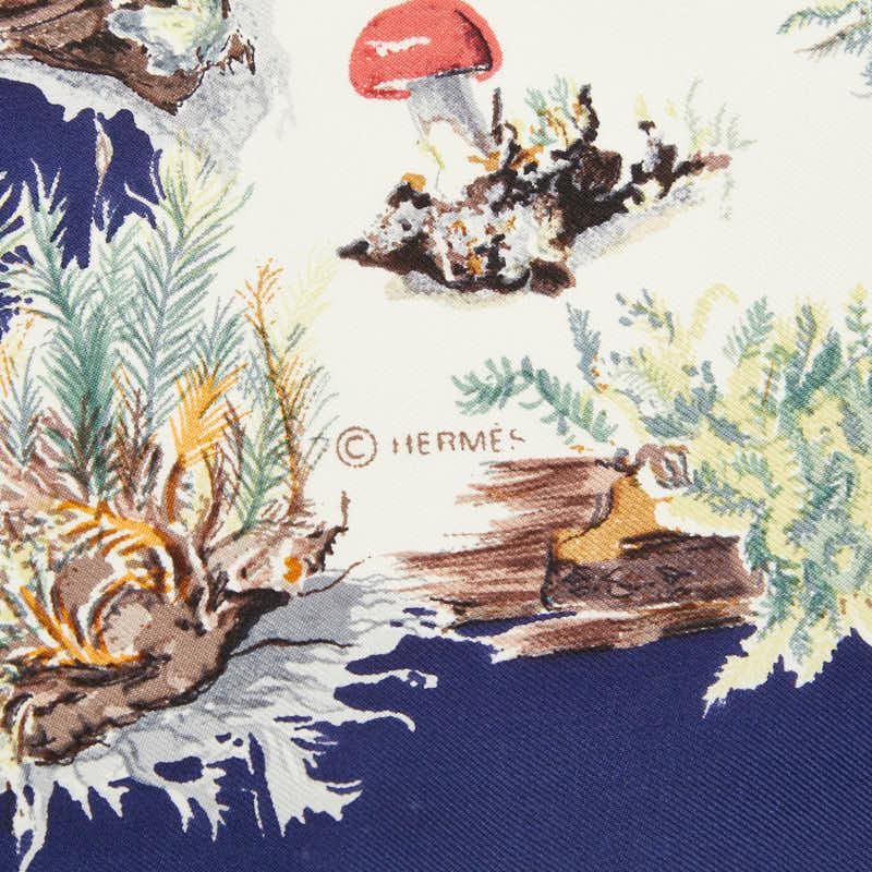 HERMES（エルメス） カレ90 Champignons シャンピニオン きのこ