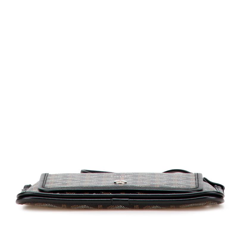 GOYARD（ゴヤール） プリュメ ポーチウォレット ブラック PVC レザー