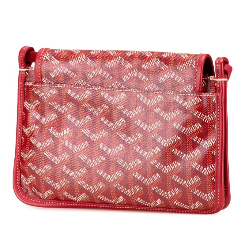 GOYARD（ゴヤール） プリュメ ポーチウォレット レッド PVC レザー