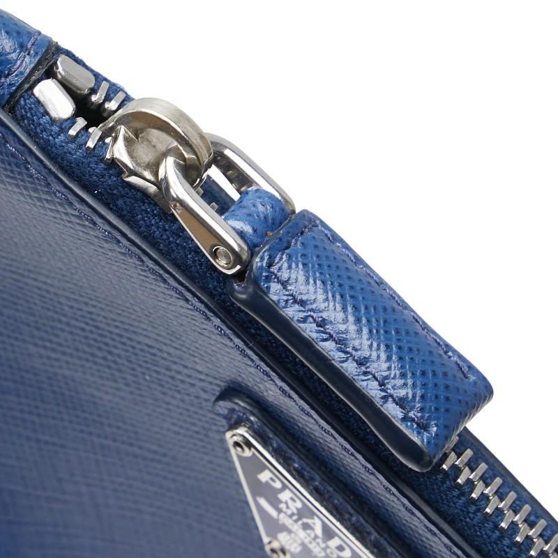 PRADA プラダ 三角ロゴプレート コインケース 小銭入れ ネイビー