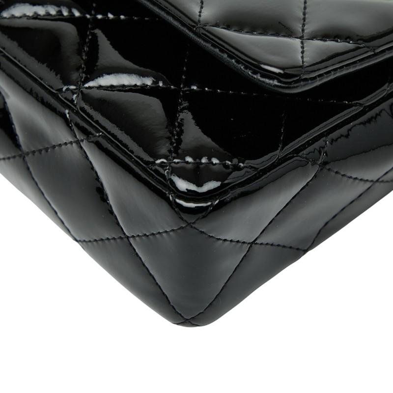 シャネル マトラッセ ココマーク チェーンウォレット ショルダーバッグ ブラック パテントレザー レディース CHANEL 【中古】の画像