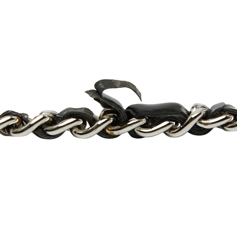 シャネル マトラッセ ココマーク チェーンウォレット ショルダーバッグ ブラック パテントレザー レディース CHANEL 【中古】の画像
