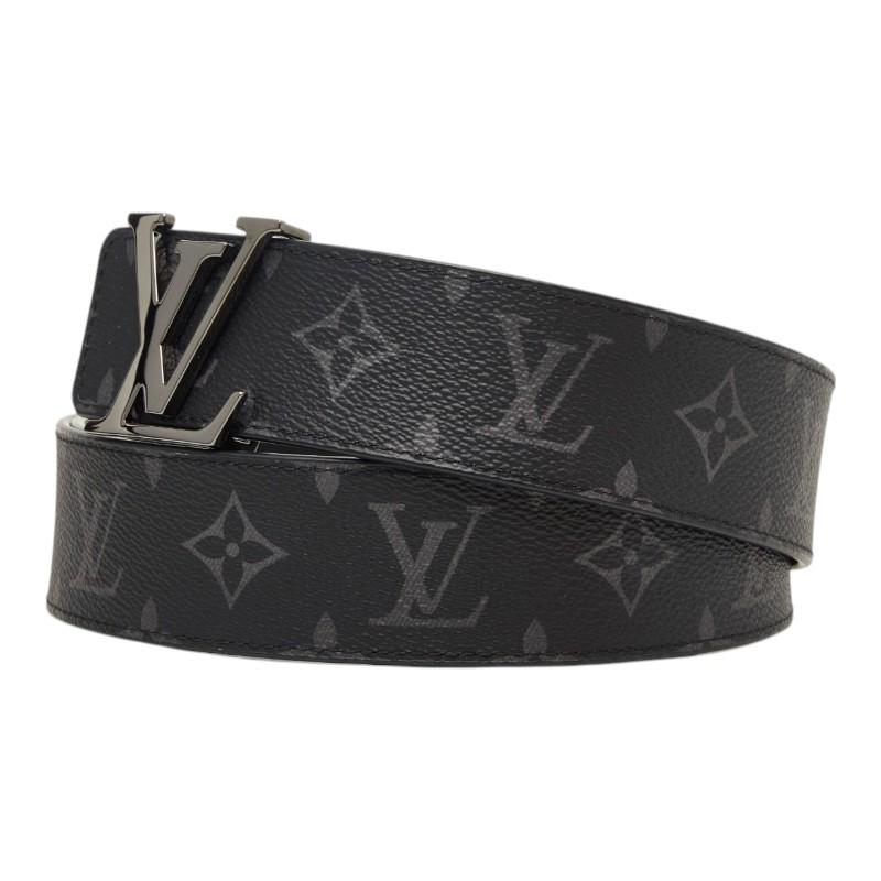 美品 ルイ ヴィトン モノグラム エクリプス ベルト LV イニシャル 40MM リバーシブル サイズ：95/38 M9043T レザー メンズ LOUIS VUITTON 【247-67061】 LOUIS VUITTON（ルイ・ヴィトン） ルイ ヴィトン モノグラム
