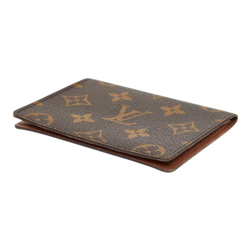 ルイ ヴィトン モノグラム ポルト2カルト ヴェルティカル パスケース 定期入れ M60533 ブラウン PVC レザー LOUIS VUITTON 【中古】_3