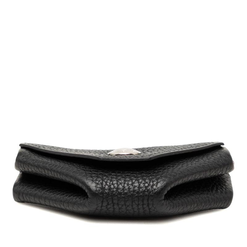 エルメス　ケース　ルヴァンキャトル □C 刻印 黒革 HERMES（エルメス） ルヴァンキャトル コインケース 小銭入れ ブラック