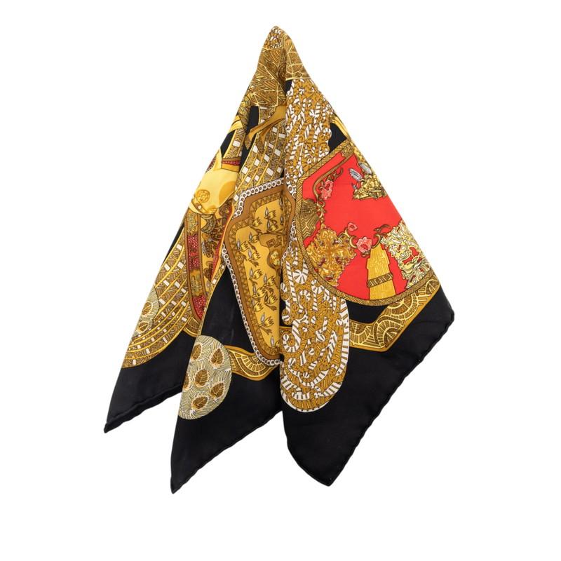 HERMÈS シルクスカーフ カレ45 ART des STEPPES 極美品 HERMES（エルメス） カレ45 ART des STEPPES ステップ美術 スカーフ