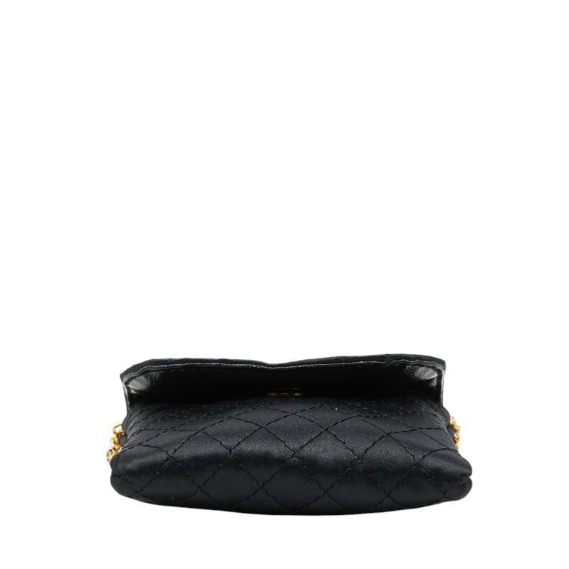 シャネル マトラッセ ココマーク チェーン ショルダー ミニポーチ ブラック CHANEL（シャネル） ココマーク ミニミニマトラッセ チェーン