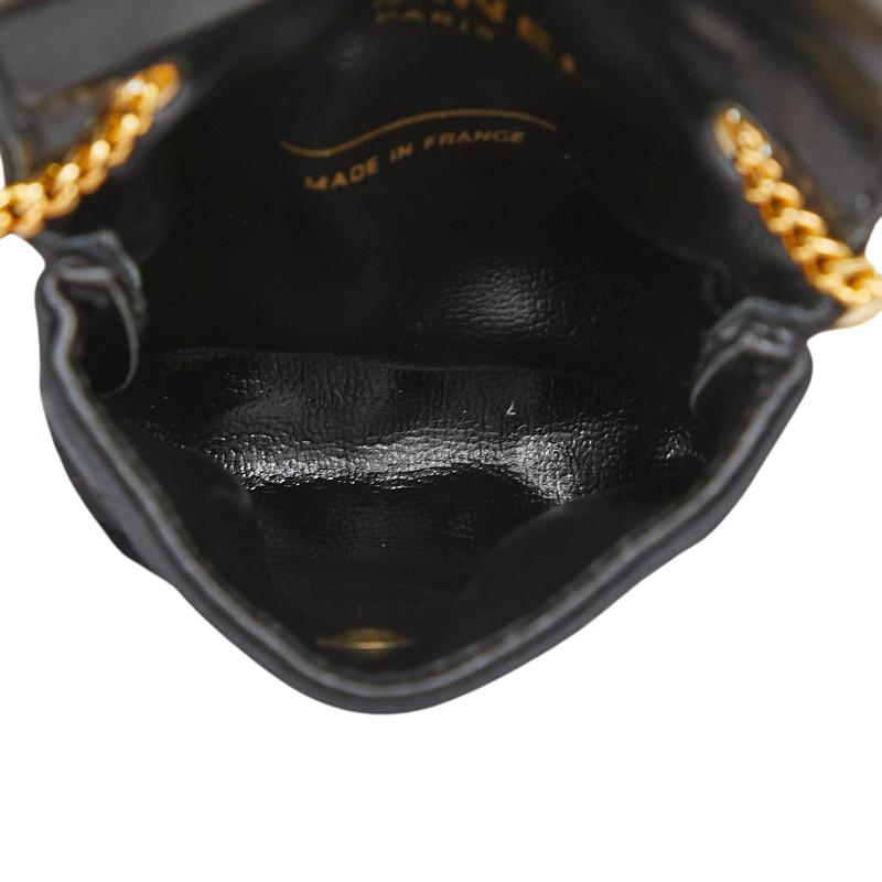 シャネル マトラッセ ココマーク チェーン ショルダー ミニポーチ ブラック CHANEL（シャネル） ココマーク ミニミニマトラッセ チェーン