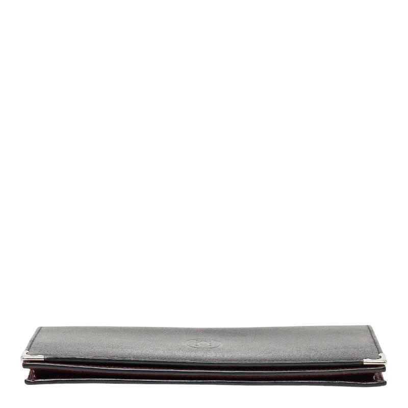 Cartier（カルティエ） マストライン 二つ折り財布 ブラック レザー