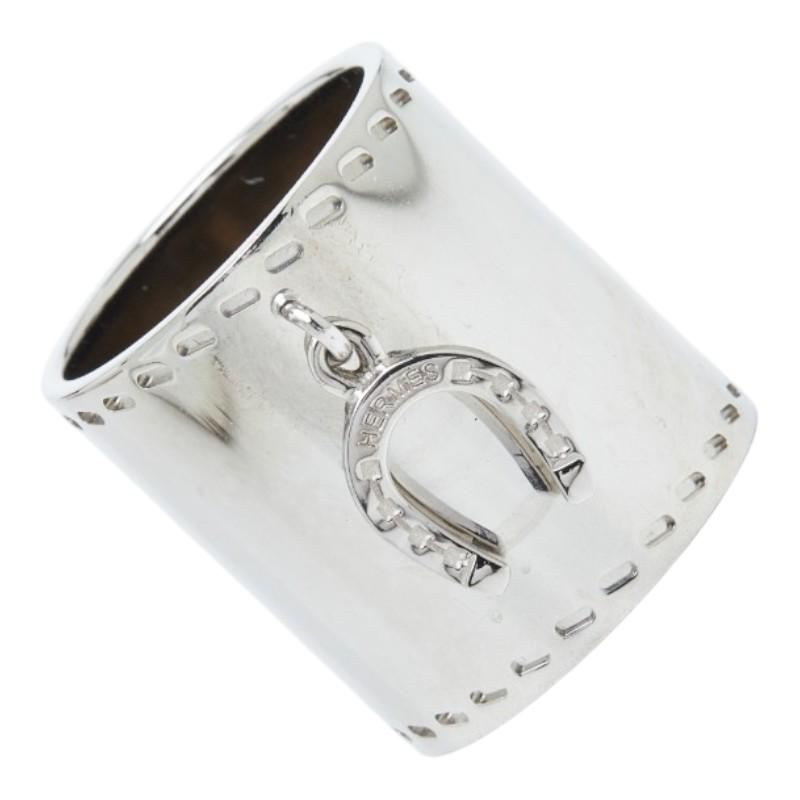 HERMES（エルメス） ホースシュー モチーフ スカーフ リング シルバー