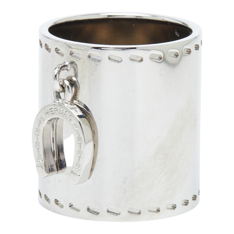 HERMES（エルメス） ホースシュー モチーフ スカーフ リング シルバー