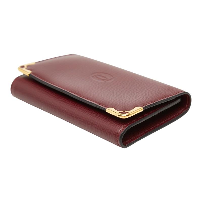 Cartier（カルティエ） マストライン キーケース ワインレッド レザー
