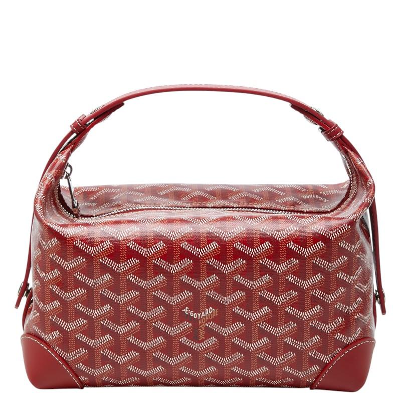 【中古美品】GOYARD ゴヤール ボウリング25 レッド GOYARD（ゴヤール） ボウリング25トイレタリー ハンドバッグ レッド