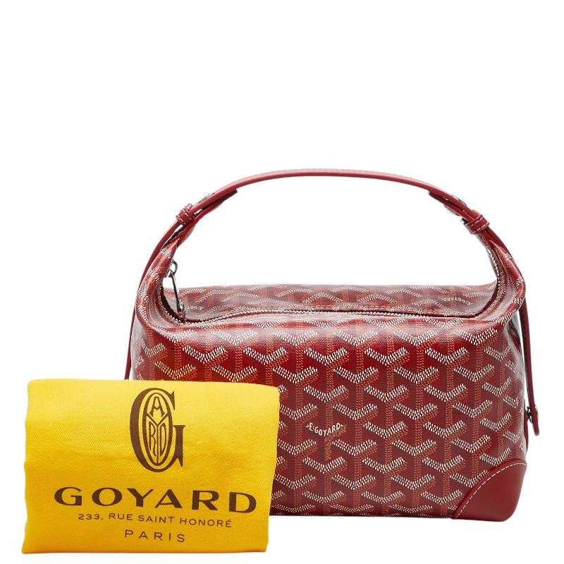 【中古美品】GOYARD ゴヤール ボウリング25 レッド GOYARD（ゴヤール） ボウリング25トイレタリー ハンドバッグ レッド