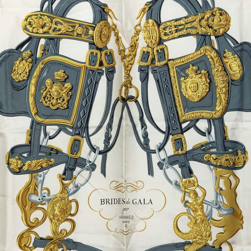HERMES（エルメス） カレ90 BRIDES de GALA 式典用の馬勒 スカーフ
