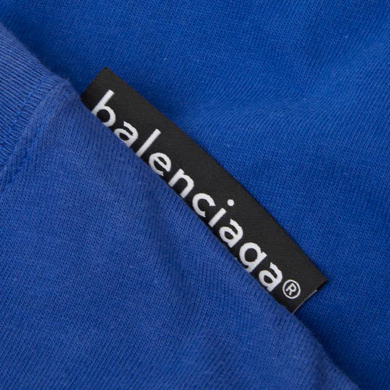 BALENCIAGA（バレンシアガ） 半袖Tシャツ 無地 サイズ:XS ブルー