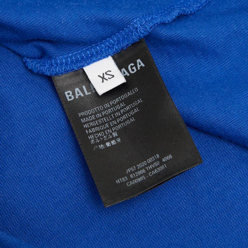 BALENCIAGA（バレンシアガ） 半袖Tシャツ 無地 サイズ:XS ブルー