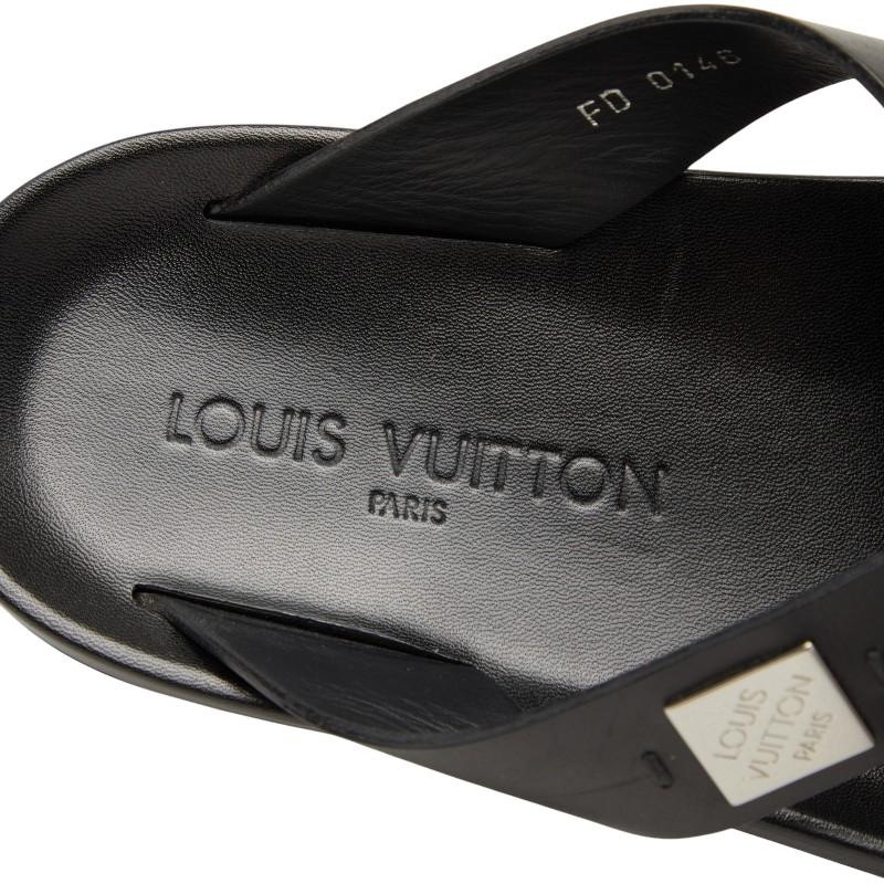 LOUIS VUITTON ブラックサンダル 7 LOUIS VUITTON（ルイ・ヴィトン） ルイ ヴィトン パイオニアライン