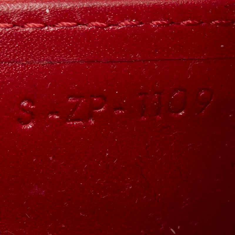 CELINE（セリーヌ） ラウンドファスナー 長財布 レッド レザー