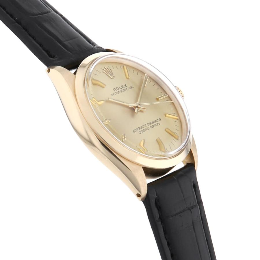 ROLEX ロレックス オイスターパーペチュアル 1002 シャンパン バー 28