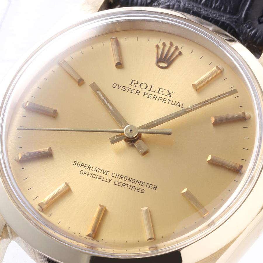 ROLEX ロレックス オイスターパーペチュアル 1002 シャンパン バー 13  