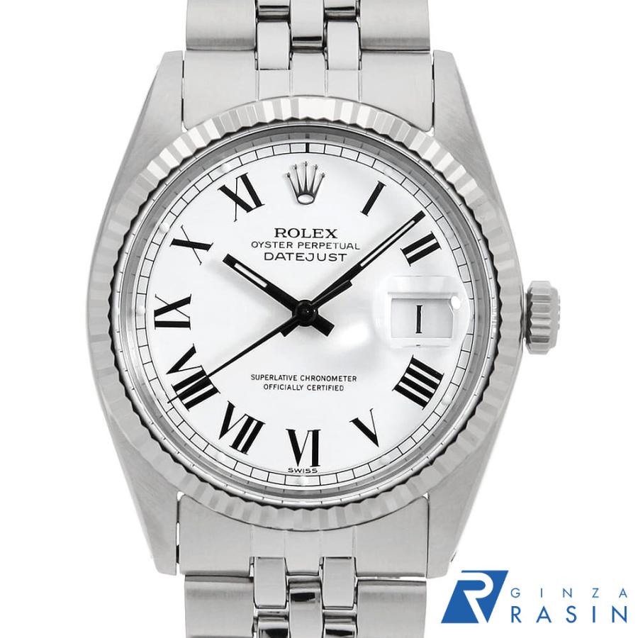 ROLEX（ロレックス） デイトジャスト 1601 ホワイト ローマ バックリー