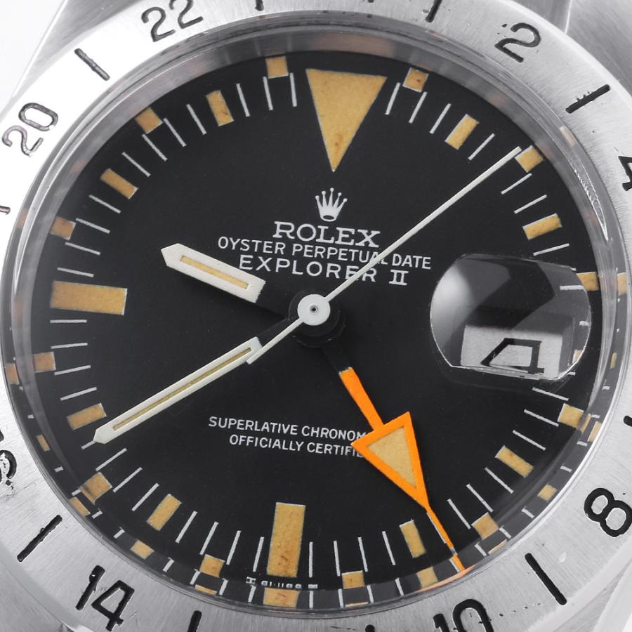 ROLEX（ロレックス） エクスプローラーII 1655 ブラック ストレート