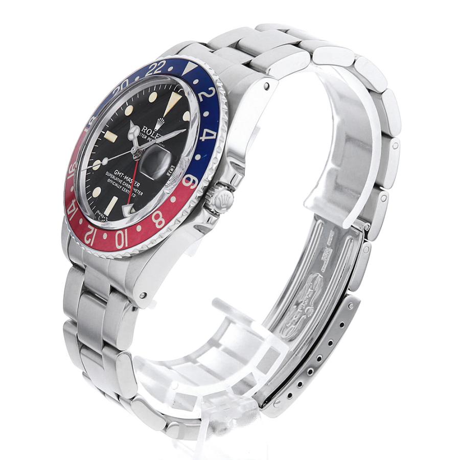 ROLEX（ロレックス） GMTマスター 赤青ベゼル 1675 ブラック フチなし