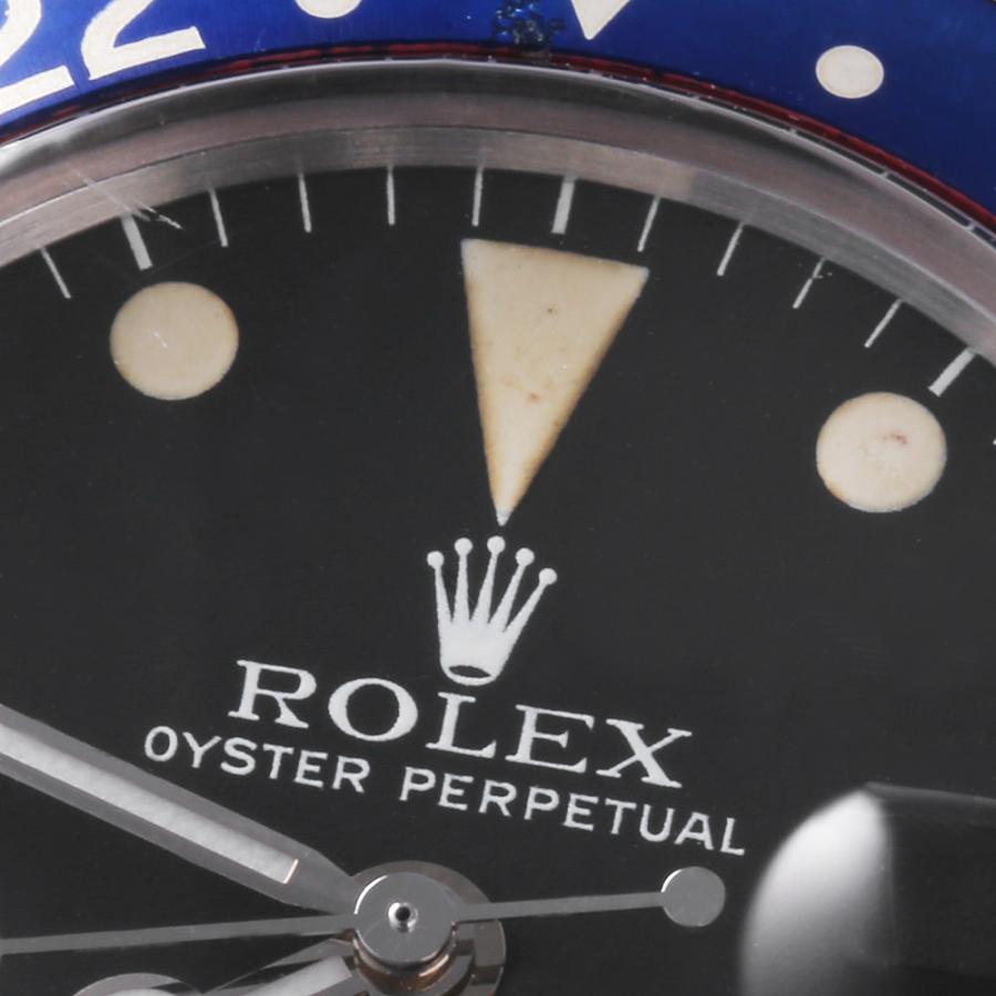 ROLEX（ロレックス） GMTマスター 赤青ベゼル 1675 ブラック フチなし