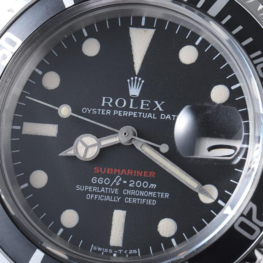 ROLEX ロレックス サブマリーナ デイト 赤サブ 1680 ブラック