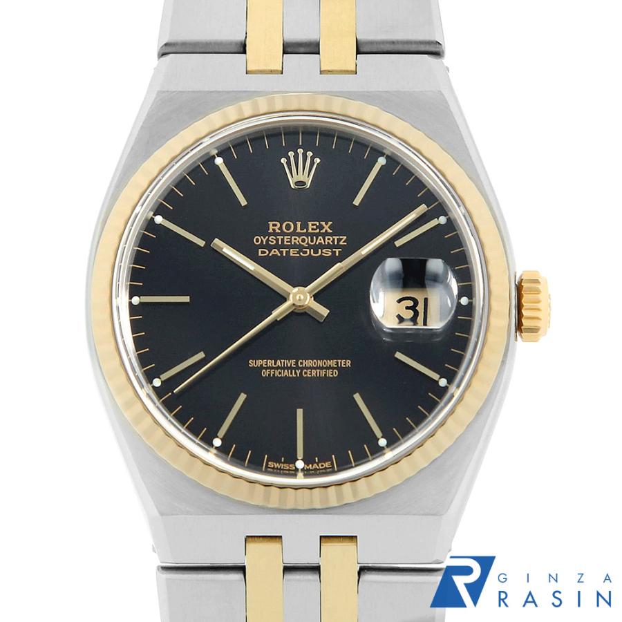 ROLEX（ロレックス） オイスタークォーツ 17013 ブラック バー 58番 アンティーク メンズ 腕時計 : GINZA RASIN ...