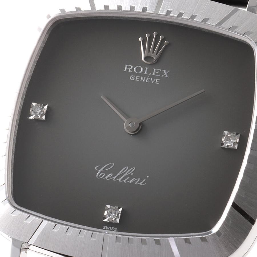 ROLEX ロレックス チェリーニ 3Pダイヤ 4084 グレー グラデーション 43 