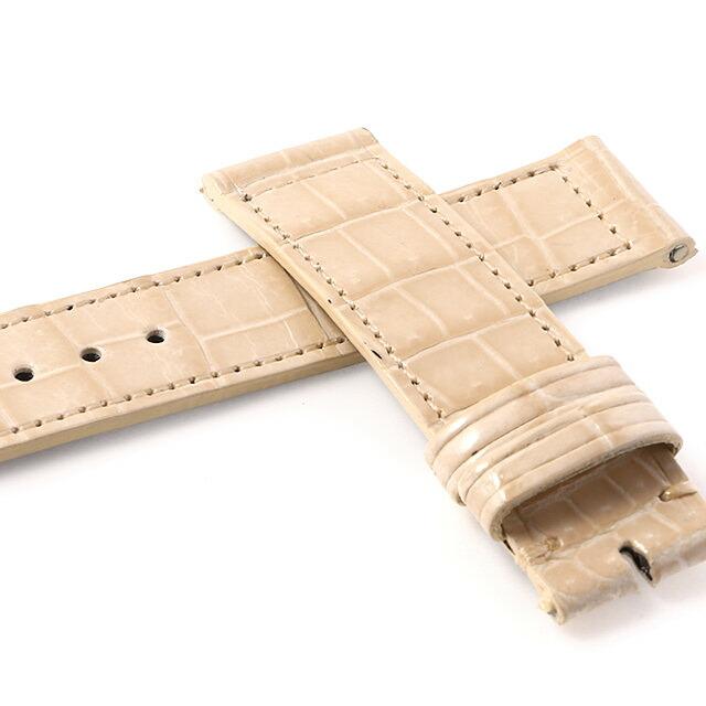 RASINオリジナル フランクミュラー ロングアイランド 尾錠用 クロコダイル 裏ラバー 艶有り ベージュ 16mm-16mm WEB限定品 腕時計_2