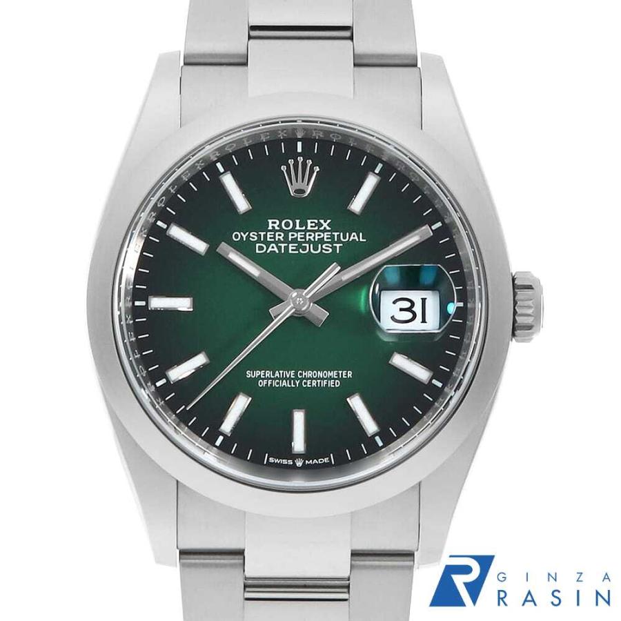 ROLEX（ロレックス） デイトジャスト36 126200 グリーンオンブレ 3列