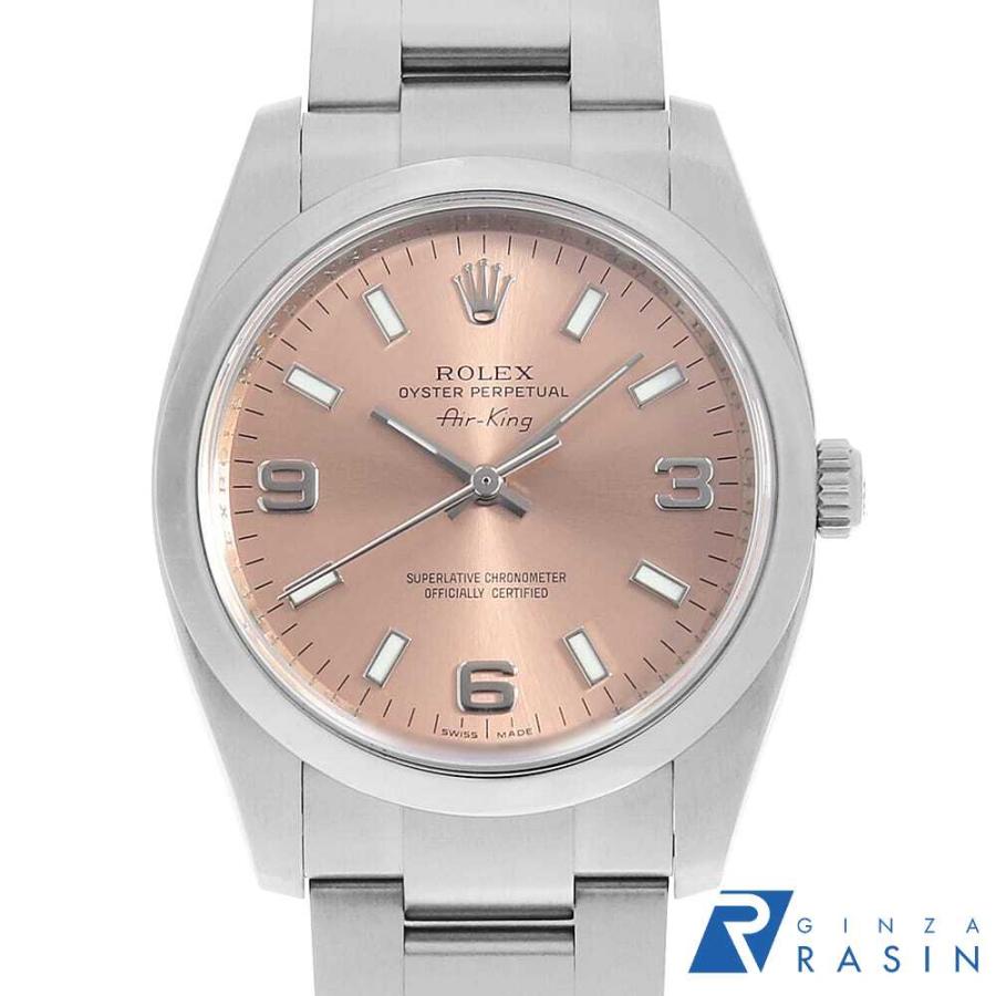 ROLEX ロレックス エアキング 114200 ピンク 369ホワイトバー M ROLEX ロレックス エアキング 114200 ピンク 369ホワイトバー M
