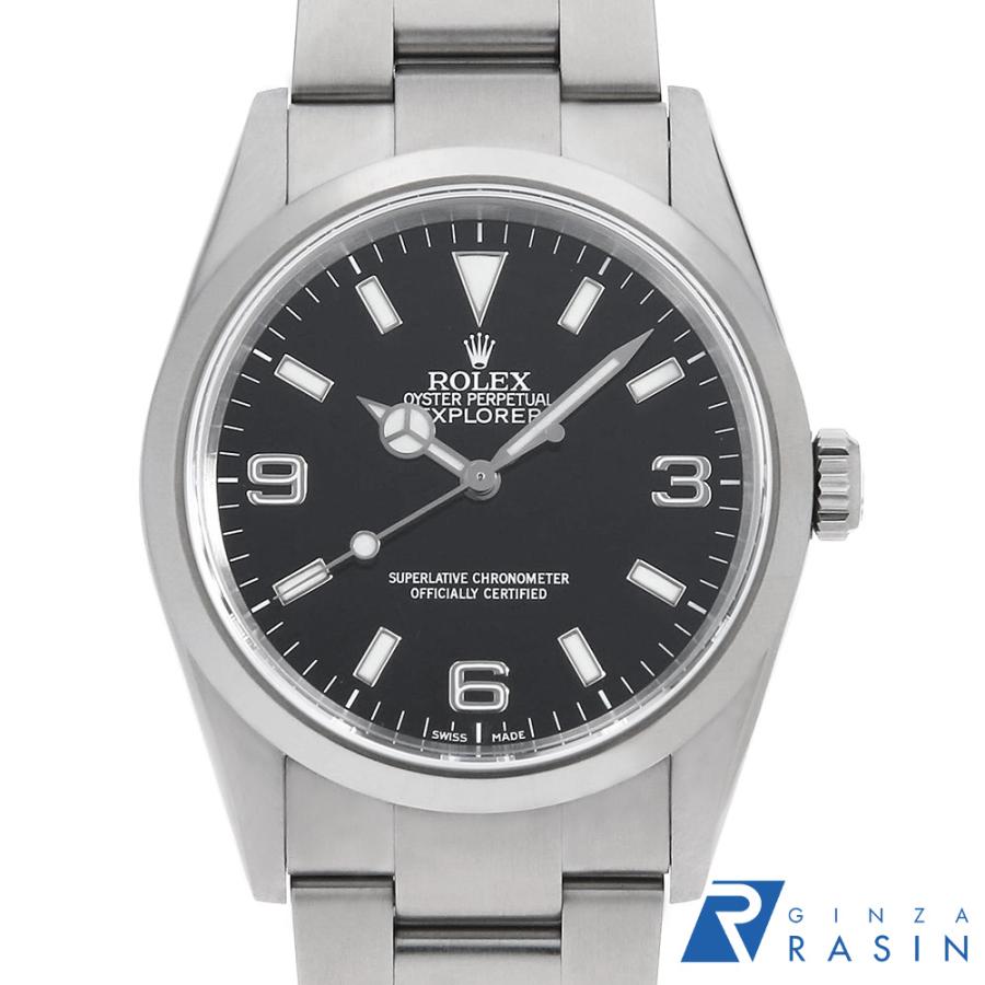 都内で ROLEX 中古 Z番 ブラック 114270 エクスプローラーI ロレックス 3針＋カレンダー